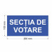 Placa informativa sectie votare PU1F
