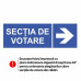 Placa informativa sectie votare PU1F