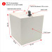 Urna PVC 15x15x15cm