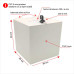Urna PVC 30x30x30cm
